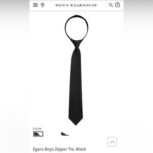 Egara Boys Zipper Tie